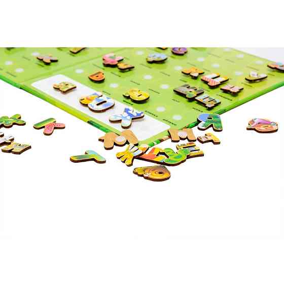 Розвиваючий дитячий "Алфавіт на липучках" Puz-26919, 66 букв Вінниця