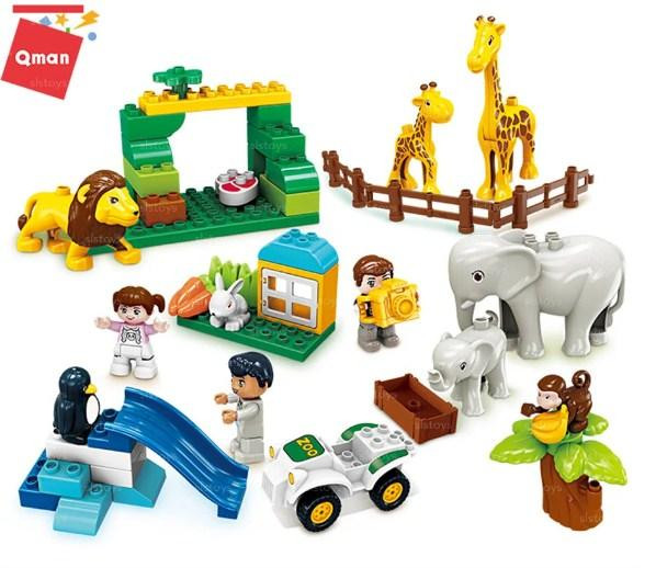 Конструктор блочный Зоопарк 51 деталь Qman.Зоопарк, животны Каменец-Подольский - изображение 3