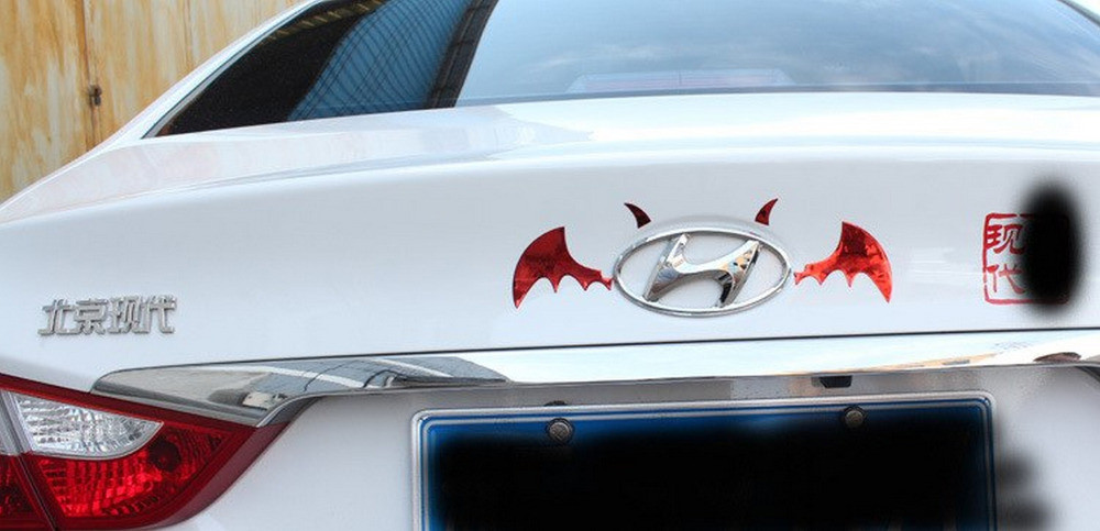 Випукла Наклейка на авто крила кажана Київ - фото 5