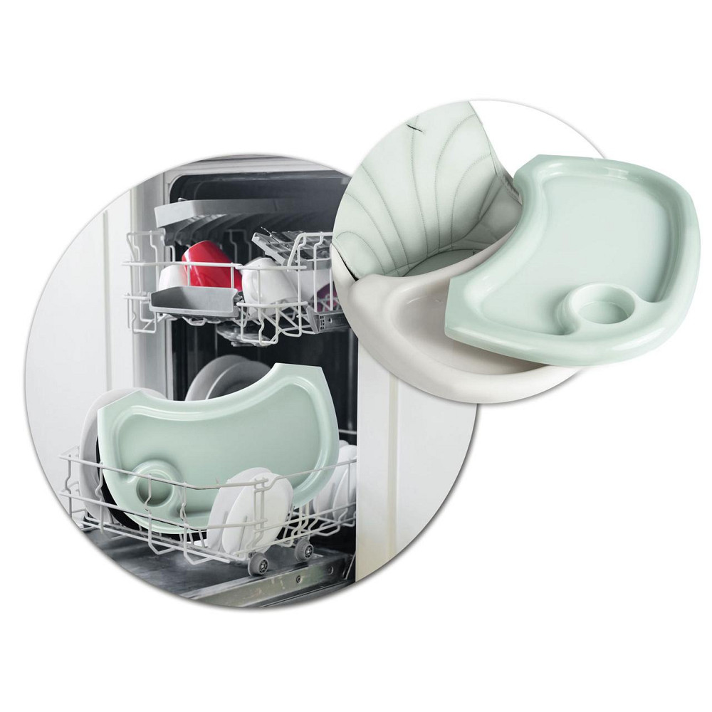 Стільчик для годування зі столиком Ricokids Milo 79 х 62 х 94 см - зелено-білий Київ - фото 6