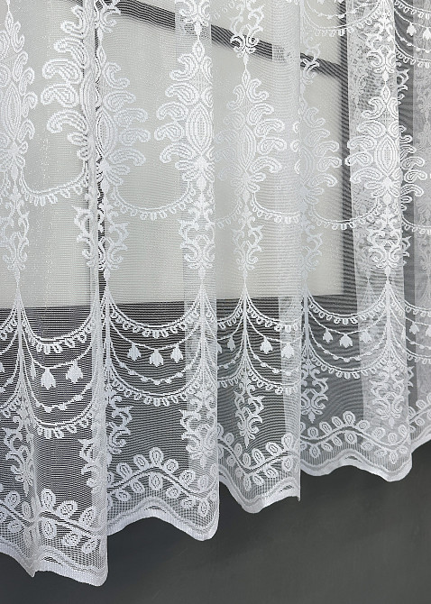 Тюль VR-Textil 731т Жакард Білий 300х160 см (40-447) Київ - фото 7