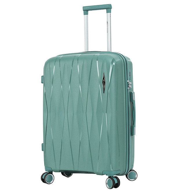 Чемодан полипропиленовый MADISSON 51103 средний 67 см зеленый Киев - изображение 1