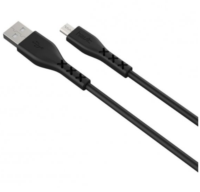 Кабель USB MicroUSB Havit HV-H67 2,0A 1,8 м чорний Житомир - изображение 1