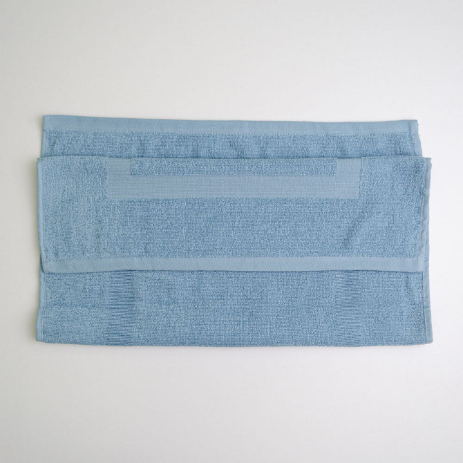 Махровое полотенце для ног с прямоугольником GM Textile 50х70см 380г/м2 (Голубой) Сумы - изображение 2