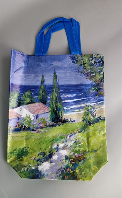 Сумка полипропиленовая с цветным рисунком  (30*38) №7 море (1 шт) Харьков - изображение 1