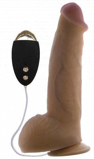 Вібратор на присосці EGZO Ciberskin DVR002 ( 20,5 см х 5 см ) Sex Aura Київ - фото 2