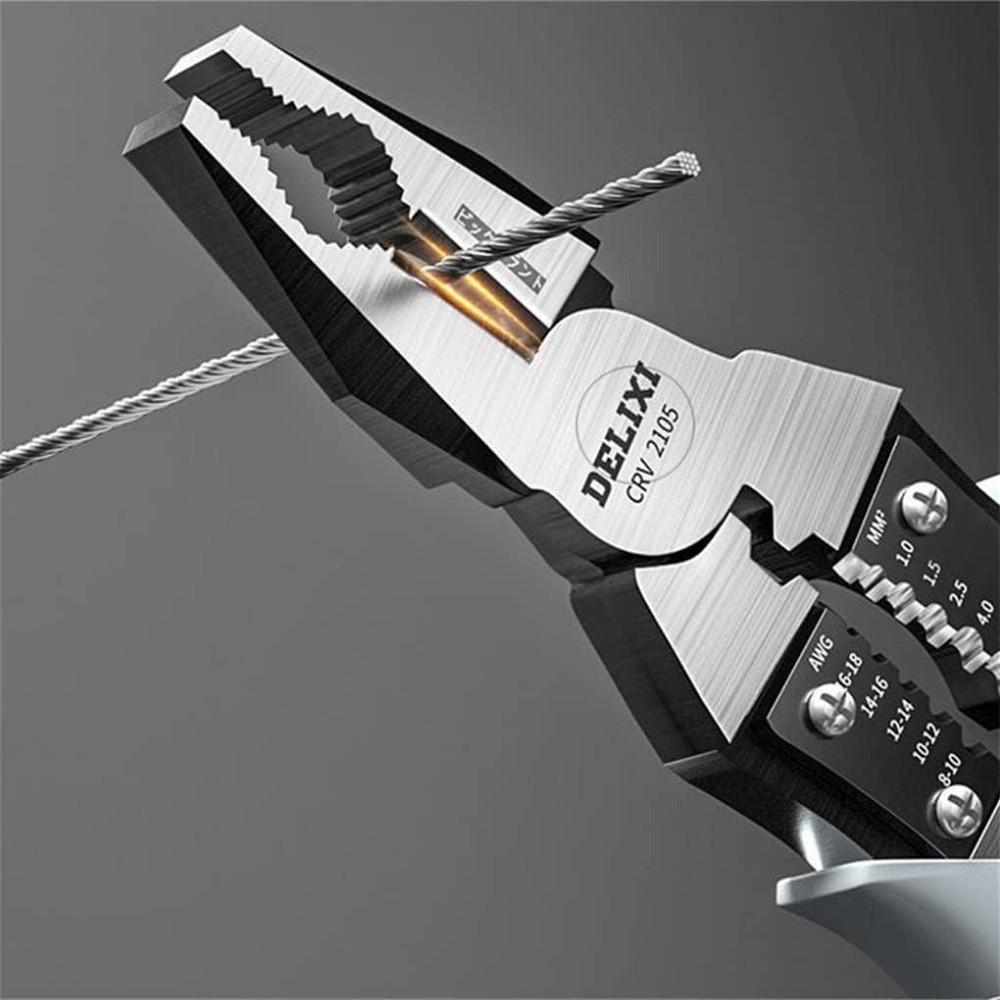 Многофункциональные универсальные диагональные плоскогубцы, пассатижи 1.5-6мм2 7