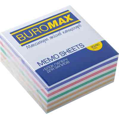 Бумага для заметок Buromax ЗЕБРА 90х90х40мм, не склеенный (BM.2265) Винница