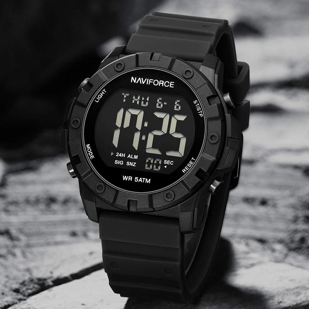 Годинник чоловічий водостійкий тактичний Naviforce Professional Brutal Green (2 ремінці) Київ - фото 5