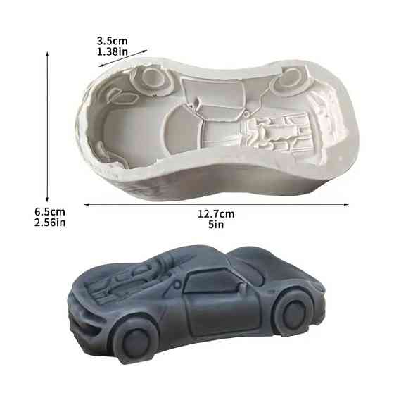 Форма силиконовая Машина 127 на 65 мм серый Киев