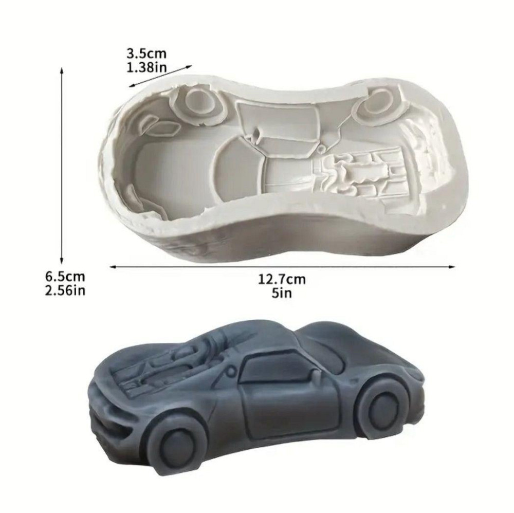 Форма силиконовая Машина 127 на 65 мм серый Киев - изображение 2