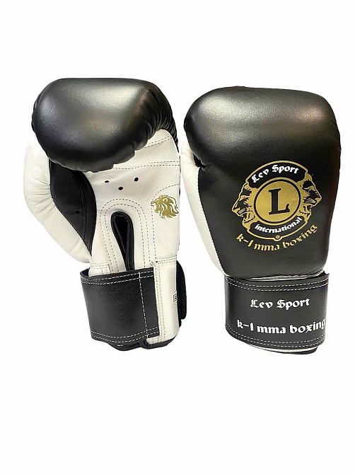Перчатки боксерские LEV-SPORT VIP кожа 12 oz Вишневе - фото 2