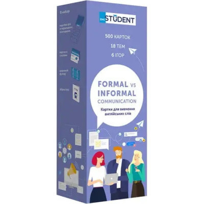 Обучающий набор English Student Карточки для изучения английского языка Formal Informal Communication, украинский (591225925) Винница - изображение 1