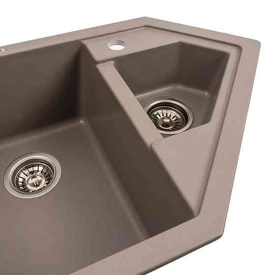 PLATINUM Гранітна мийка для кухні Platinum 9950 PANDORA матова Дюна Київ