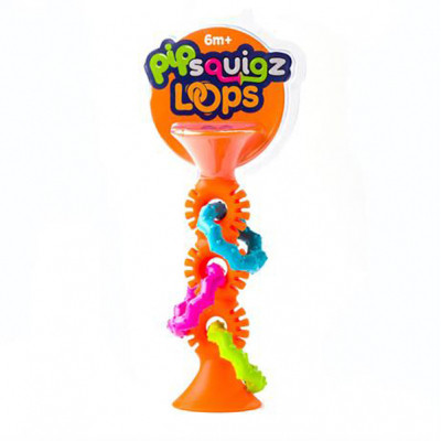 Брязкальце Fat Brain Toys прорізувач на присосках pipSquigz Loops помаранчевий (F165ML) Вінниця - фото 3