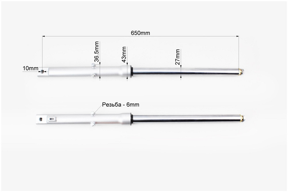 Амортизатор передній (пір'я), лів., правий. к-кт L-650мм; d-27мм Київ - фото 2