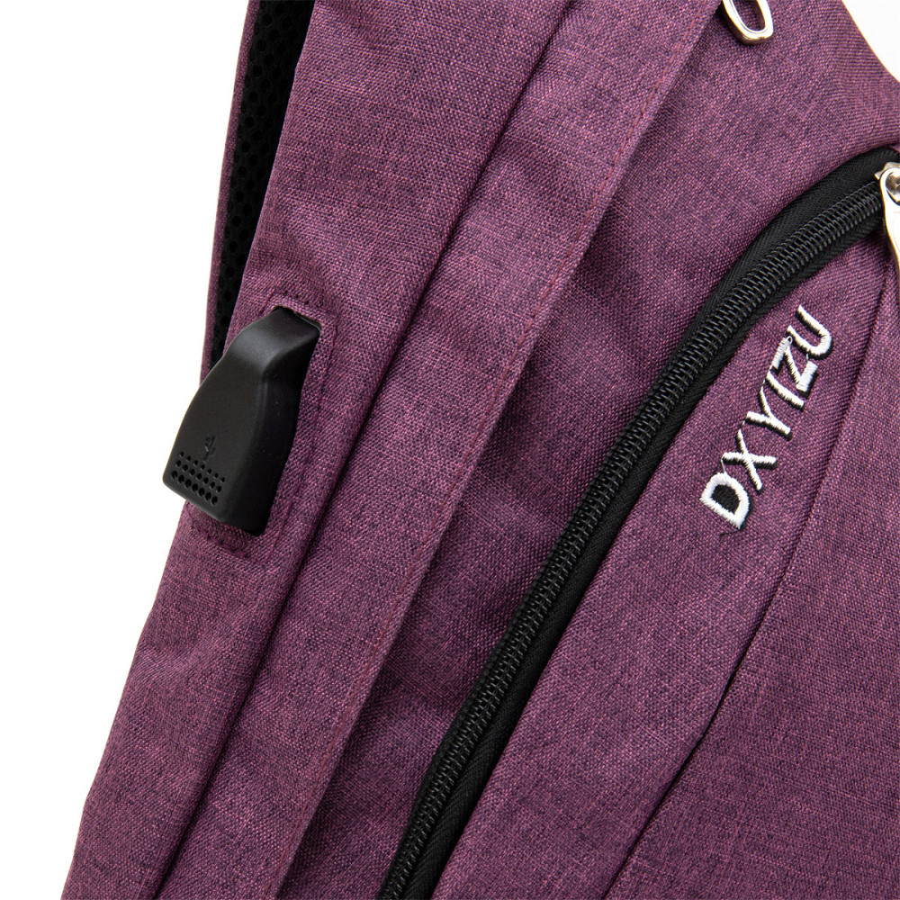 Сумка унисекс через плечо смарт текстильная Vintage 20552 Малиновая Киев - изображение 4