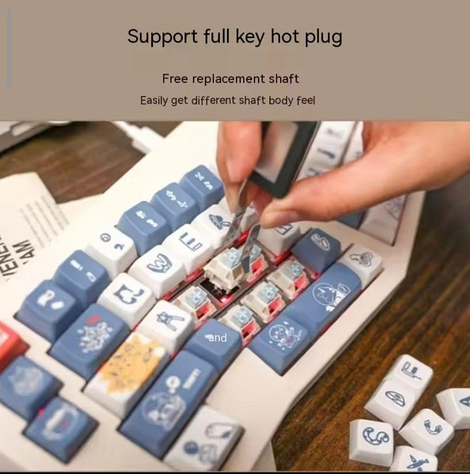 Механическая клавиатура CIDOO ABM066 Alice VIA Tri-mode Киев - изображение 7