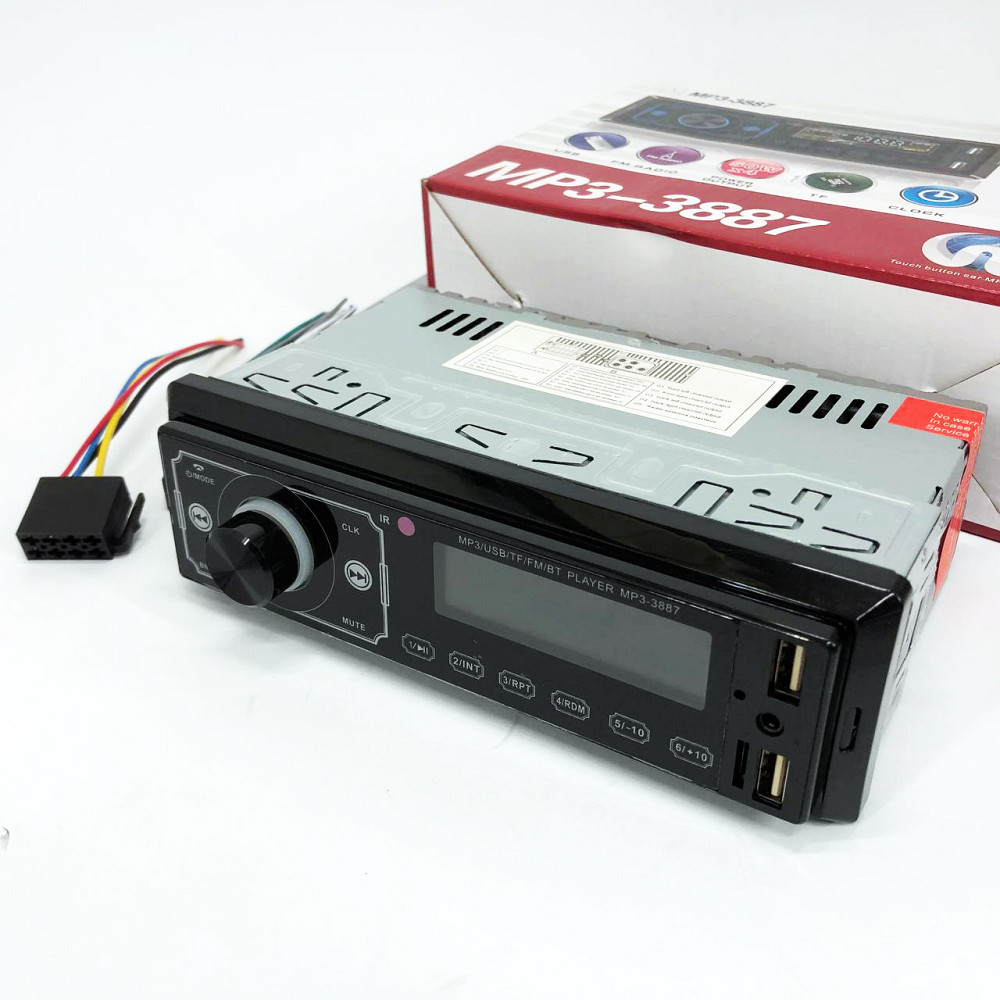 Магнитола автомобильная 1din магнитофон MP3 3887 ISO 1DIN, Штатная магнитола вольцваген автомагнитола ZO-34 Львов - изображение 13