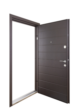 Вхідні двері Abwehr Defender Solid 0/RAL 8019Т + Vinorit Венге 860*2050 мм Двері вхідні з термоізоляцією Київ