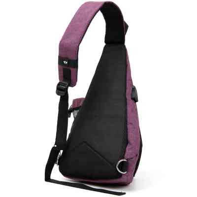 Сумка Vintage Унісекс через плече смарт текстильна Малинова (20552) Вінниця