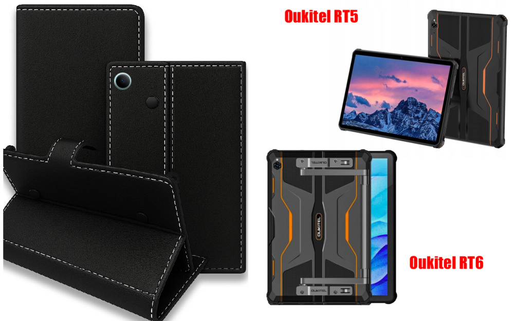 Книжка-трансформер для планшета Oukitel Rt3, Oukitel Rt3 Pro, колір Black Київ - фото 1