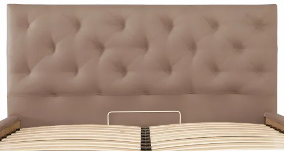 Кровать Двуспальная Bristol Comfort 160 х 190 см Fly 2213 С подъемным механизмом и нишей для белья Светло-коричневый Киев
