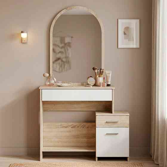 Туалетний столік Еверест Трюмо-1 Дуб сонома/Білий (DTM-073861) Львів