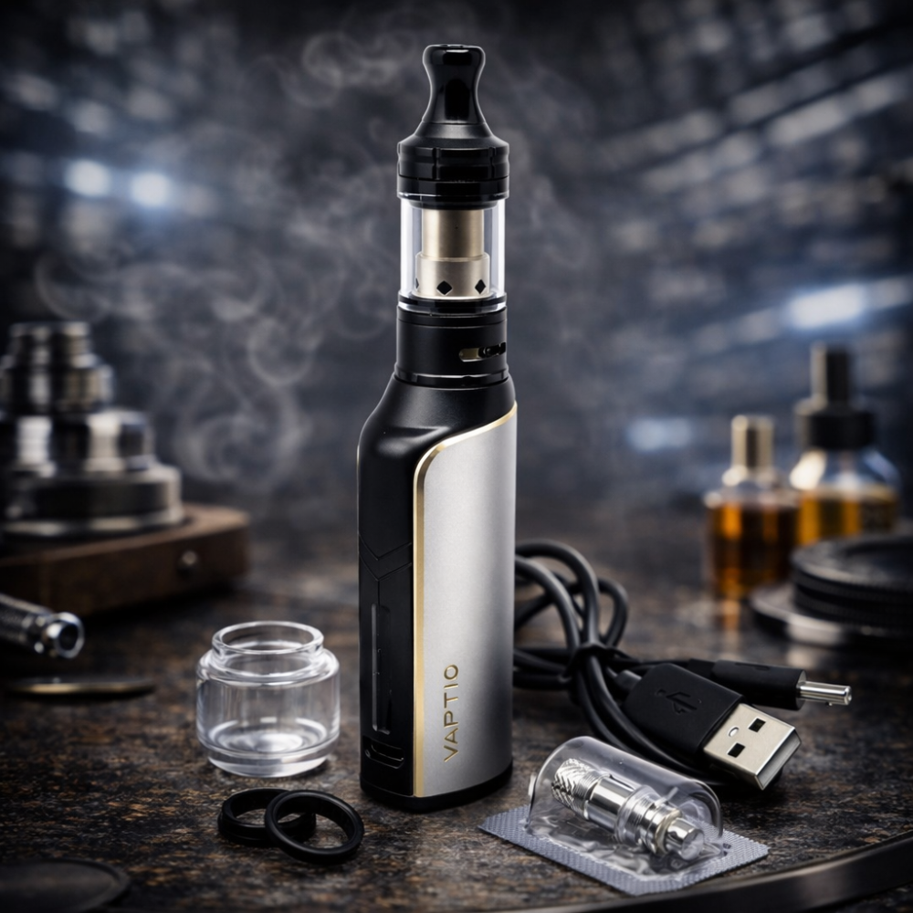 Вейп Мод Бокс VAPTIO Cosmo Plus Kit 1500 мАг 35 Вт з баком 2,0 мл, спіраллю 0,7 Ом / 1,6 Ом Київ - фото 1