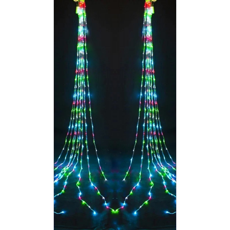 Гірлянда-водопад (Curtain-Lights) Itrains-480-M внутрішня, пров.: прозорий, 3*3 м (Різнобарвна) 3902 Одеса - фото 2