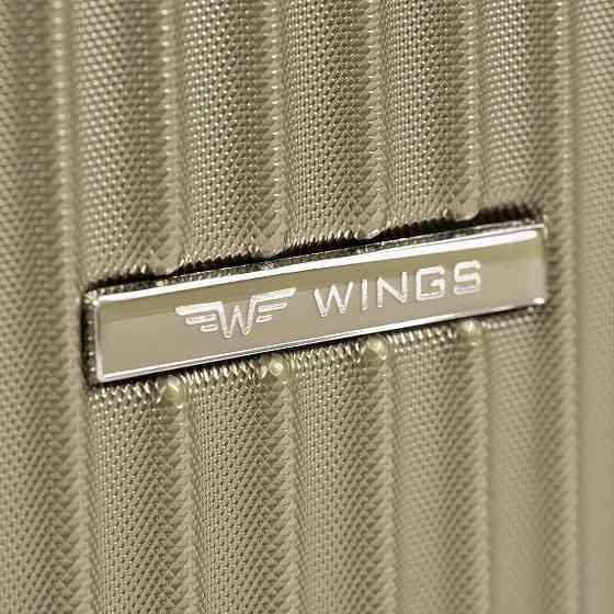 Валіза пластикова WINGS SWL01 велика шампань Київ