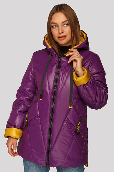 СТИЛЬНАЯ ДЕМИСЕЗОННАЯ ЖЕНСКАЯ КУРТКА ДИАНА В УЛЬТРАМОДНЫХ ЦВЕТАХ. 48-62Р Киев - изображение 8