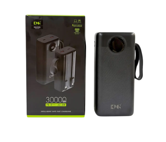 Power Bank KP-38 30000mAh 22.5W  зовнішній акумулятор, швидка зарядка, USB, Type-C Одеса