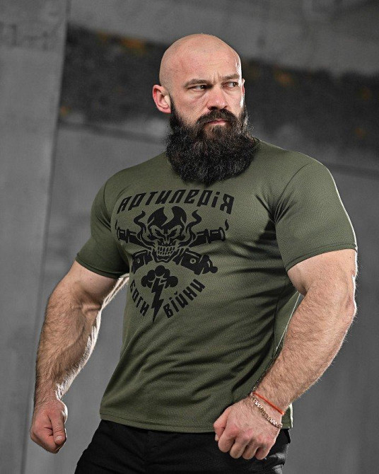 Футболка потовідвідна Bayraktar олива Артилерія ВТ0979 Одеса - фото 2