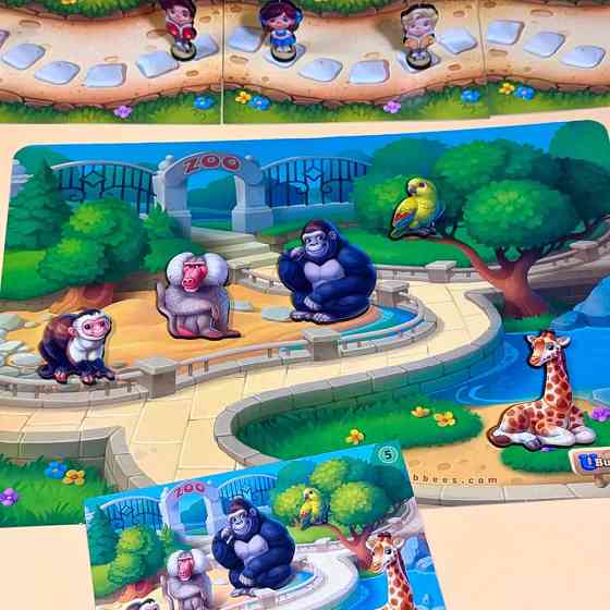 Дерев'яна настільна гра на розвиток пам'яті "Зоопарк" PSD301 Вінниця