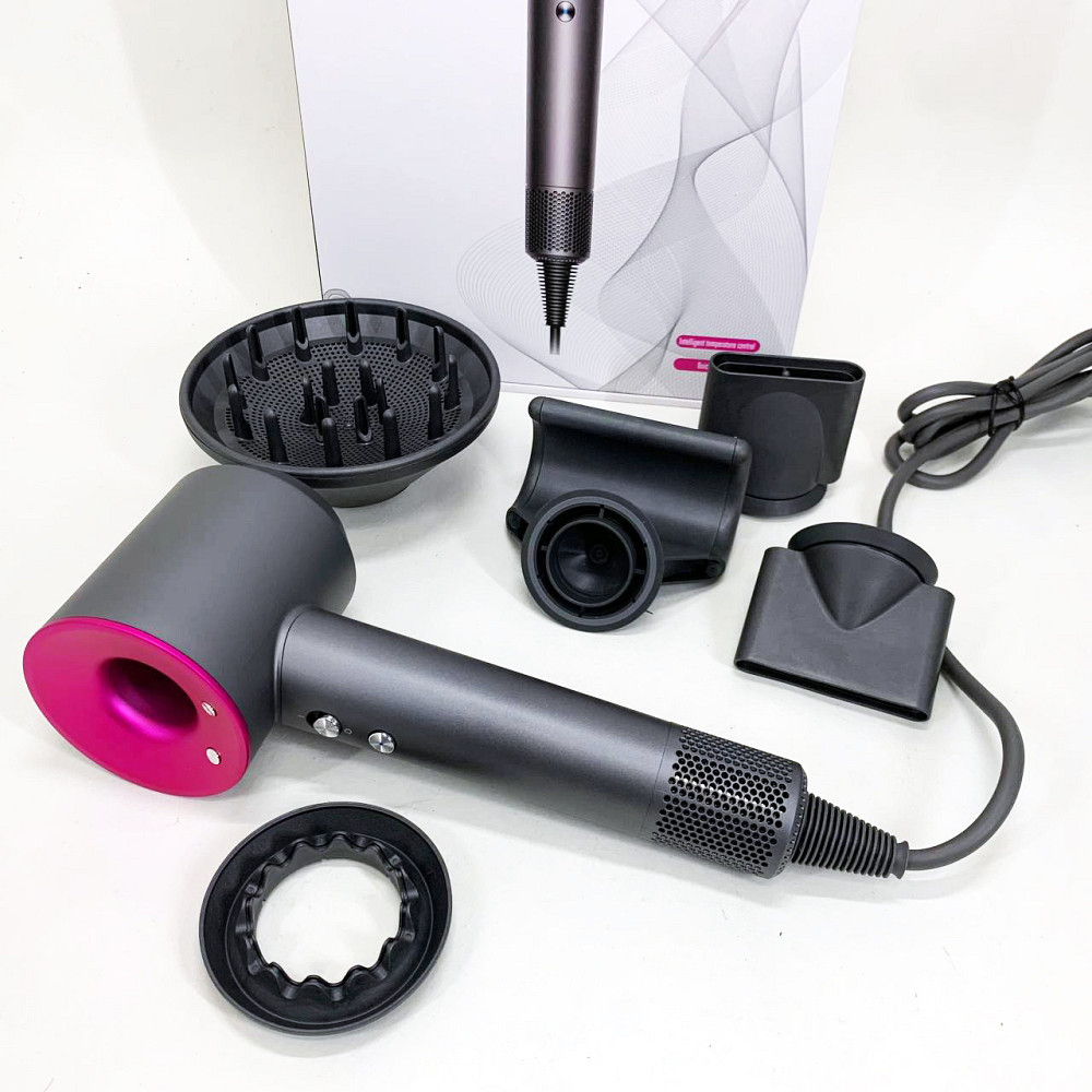 Електрофен з насадками, Фен для волосся з режимами Фен регулюванням температури і потоку повітря YF-65 Львів - фото 4