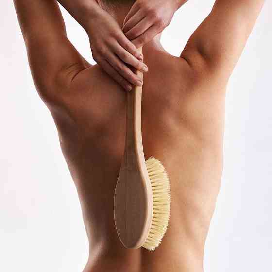 Массажная щетка для сухого массажа сизалевая Hillary Киев