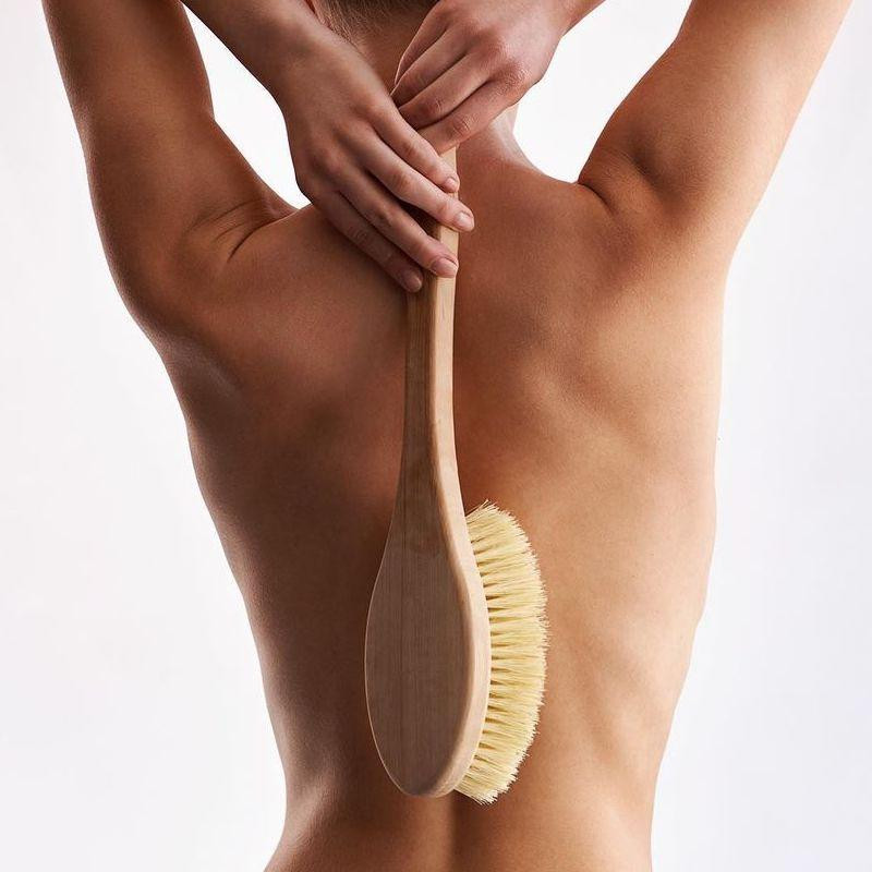 Массажная щетка для сухого массажа сизалевая Hillary Киев - изображение 4