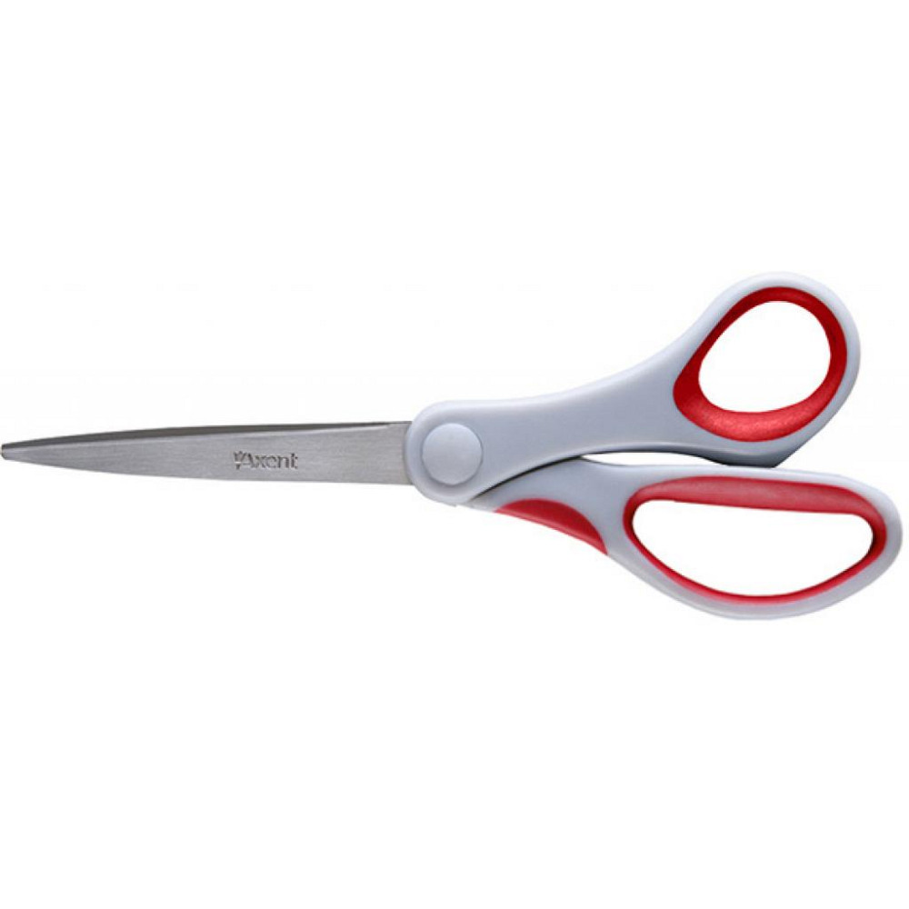 Ножиці Axent Duoton, 18см, gray-red (6301-06-А) Вінниця - фото 1