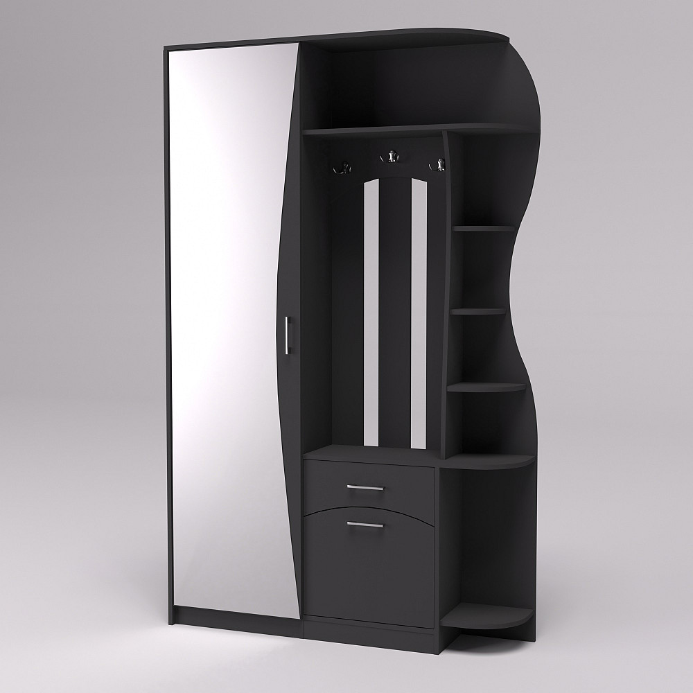 Прихожая Соло-9, Антрацит, 1300/400/2100 Львов - изображение 1