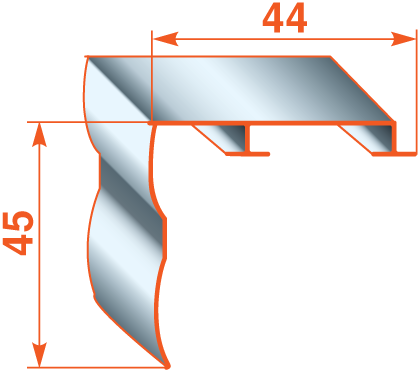Алюмінієвий карниз БР-02/1 Махонь Бровари - фото 8