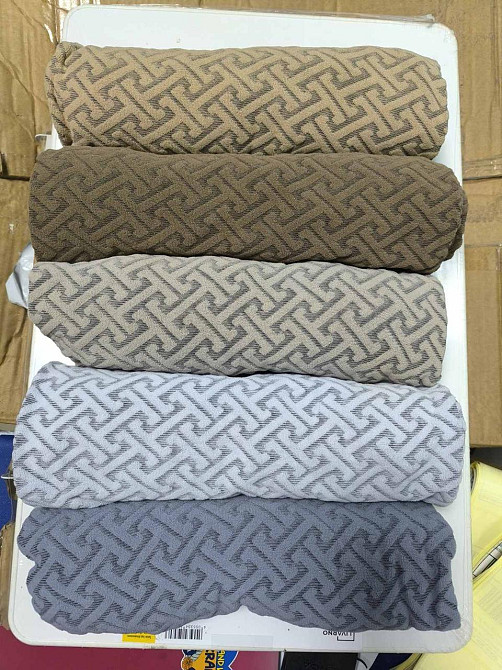 Универсальный натяжной чехол накидка на стул со спинкой натяжной жаккард абстракция Royan Турция сві Белая Церковь - изображение 3