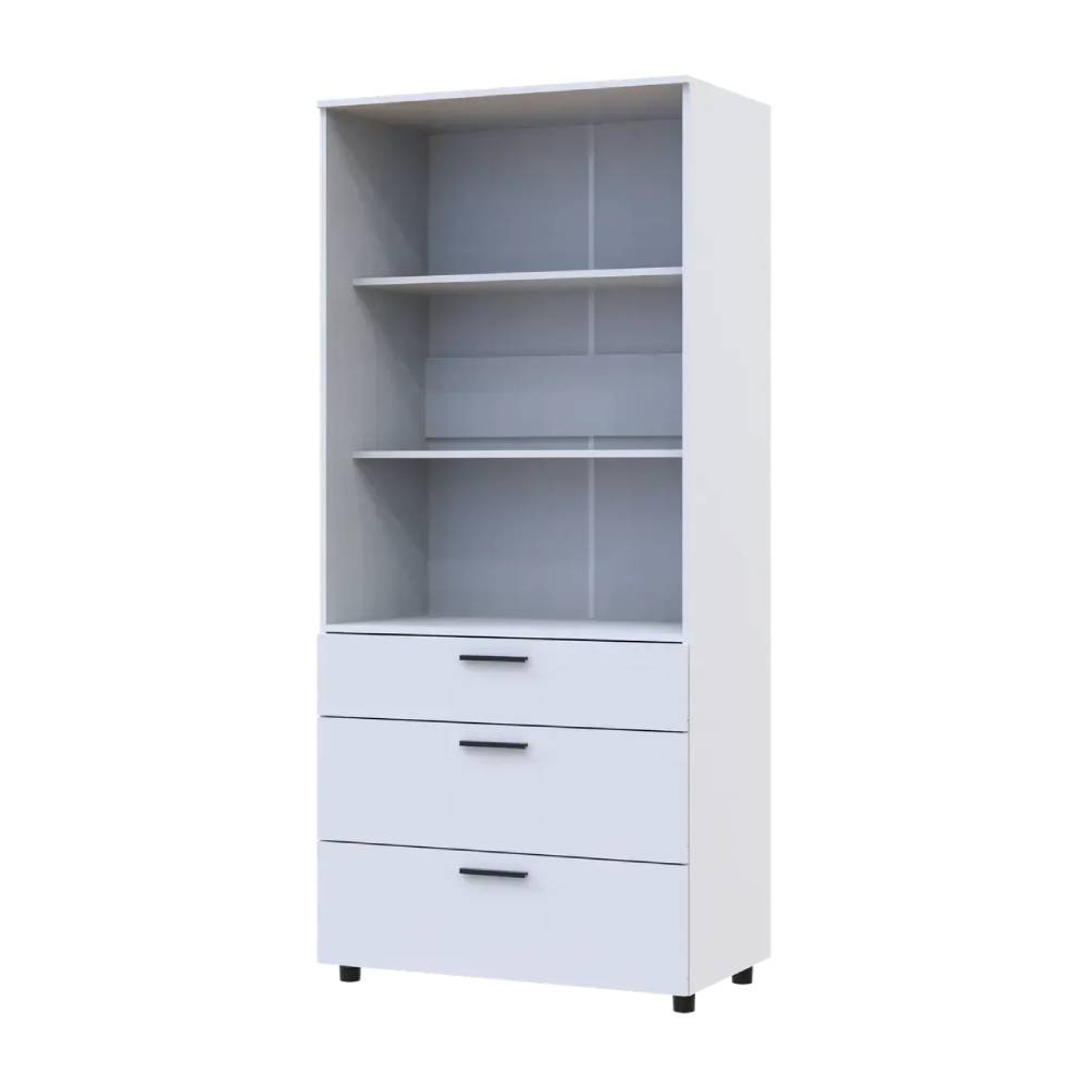 Шафа для одягу Doros Торн Білий 2 ДСП/3Ш (полиці) 90х51.6х200 (DRS-012020) Дніпро - фото 3