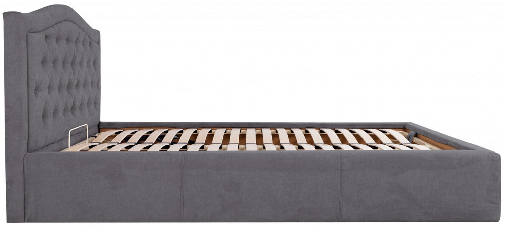 Ліжко Двоспальне Scarlett VIP 160 х 190 см Місті Dark Grey З додатковою металевою цільнозварною рамою Темно-сірий Дніпро - фото 19