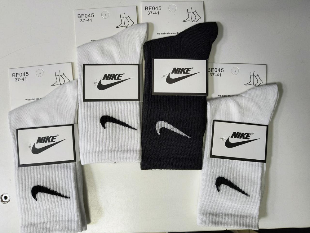 Набор мужских качественных носков 4 штук. Хлопок. Цвет белый. Размер 36-41 Киев - изображение 1