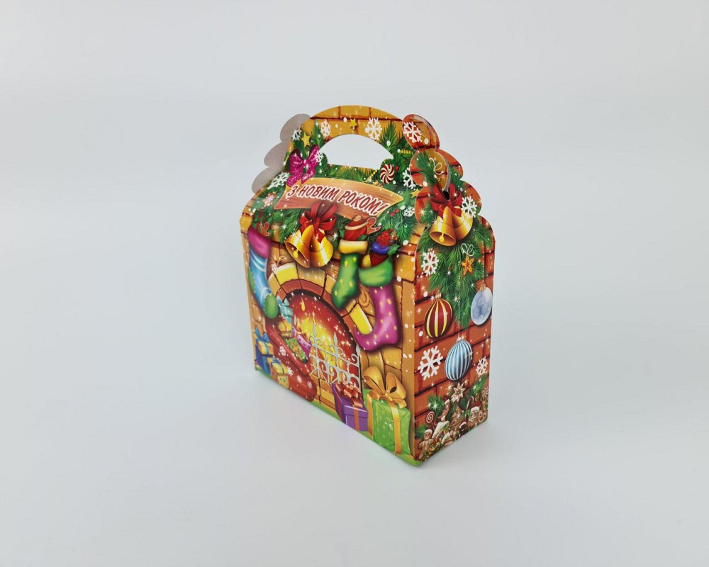 Новорічні коробки для цукерок No 203 (800-900 г) У каміна (25 шт.) Харків - фото 4