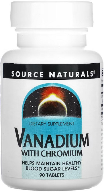 Ванадій з хромом Source Naturals Vanadium with Chromium 90 tabs Київ - фото 1