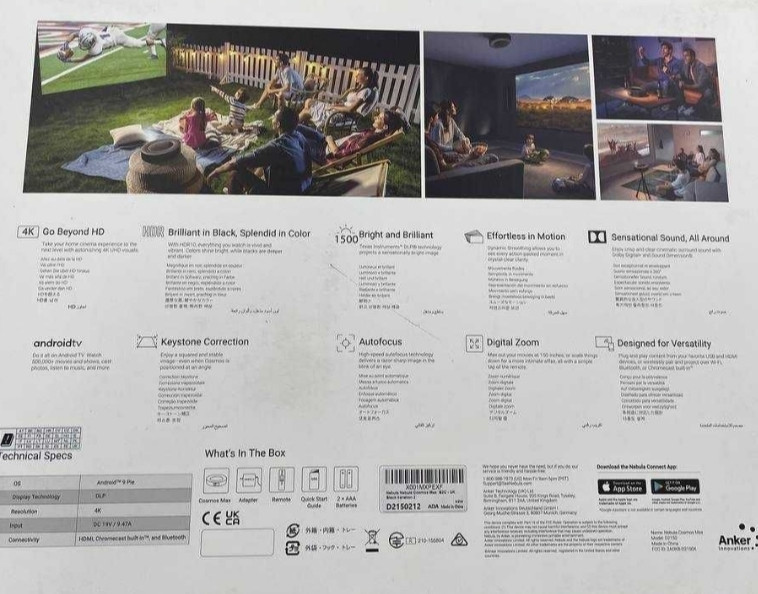 Новий Проектор Anker Nebula Cosmos Max 4К Київ - фото 4