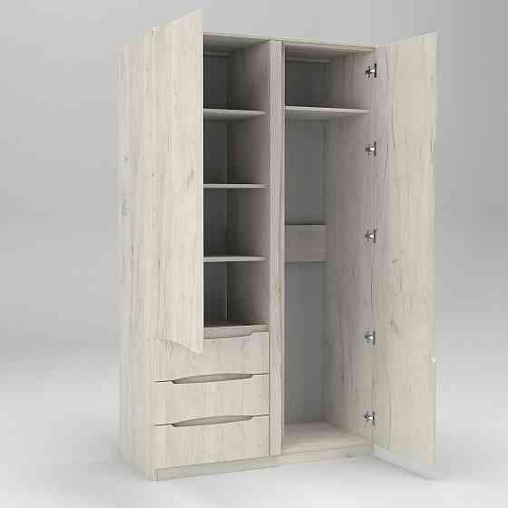 Шкаф Дельта 1, Дуб Крафт Білий, 1200х550х2100 Львов