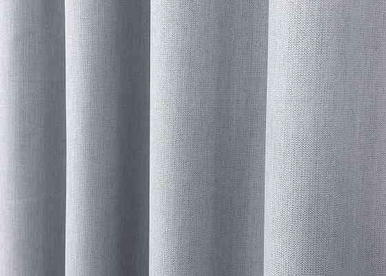 Двостороння шторна тканина блекаут з лляною фактурою, колекція “Scandi” колір сіро-блакитний 1899ш Київ